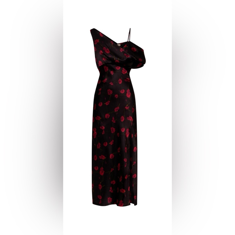 NICHOLAS FINLEY DRESS- POPPY FLORAL BLACK